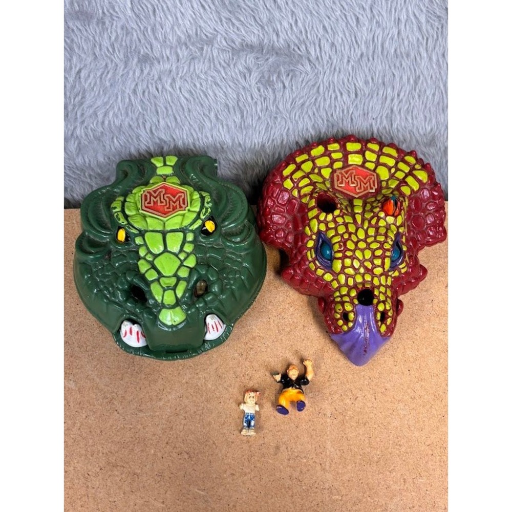 Vintage Mighty Max Doom Zone Lot 2 Sets Doom Dragon 1992 Bluebird Toys 2 Figures